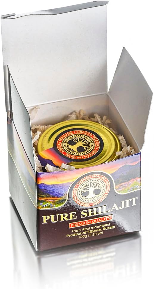 Pure Authentic Shilajit Siberian Mumijo Resin, 100 Grams, 3.5 OZ