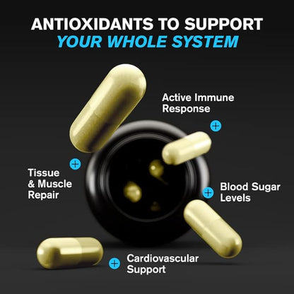 Quercetin 500mg Supplement with Sambucus Elderberry, Bromelain, Vitamin C, Zinc 50mg, & Vitamin D3 5000 IU - Antioxidant & Immune Health Support Zinc Quercetin - 6 in 1 Black Elderberry Supplement