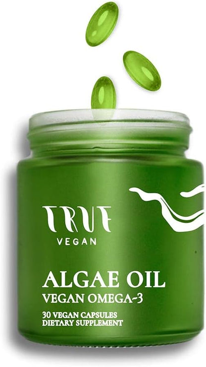 Algae Oil Ethical Omega-3 Supplement sourced from Algae. 550 Omega-3, 300 DHA, 150 EPA - Vegan Friendly