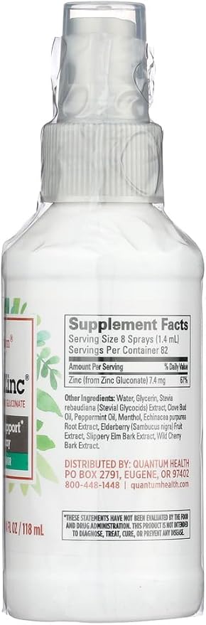 Quantum Thera Zinc Spray Echinacea & Elderberry