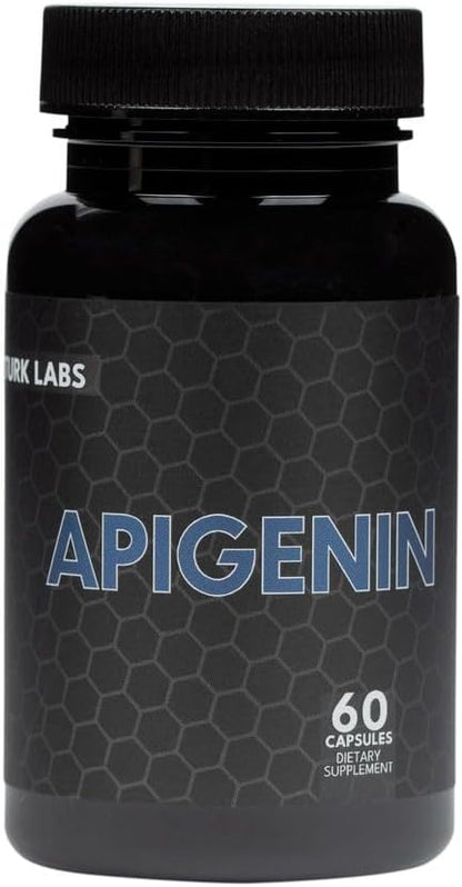 Turk Apigenin - Natural Bioflavonoid Supplement - Metabolism, Calm, Sleep, and Nerve Support - 60 Capsules, 50mg Each Labs
