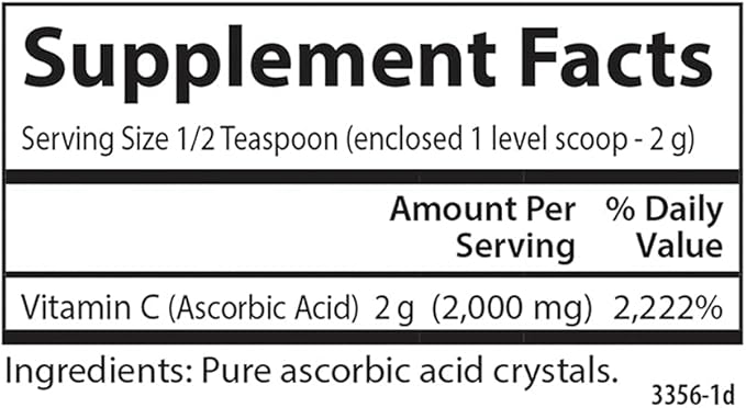 Carlson Labs Non GMO Vitamin C Crystals, 6 Ounce
