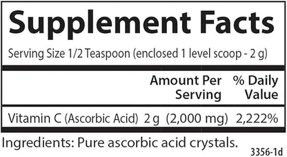 Carlson Labs Non GMO Vitamin C Crystals, 6 Ounce