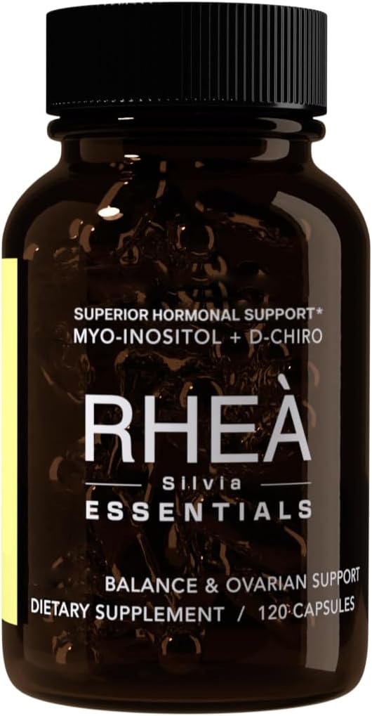 Rhea Silvia Essentials Inositol Supplement | Inositol & D-Chiro Inositol Supplement for Women, Folate & Magnesium | 120 Capsules