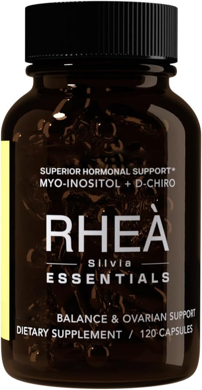 Rhea Silvia Essentials Inositol Supplement | Inositol & D-Chiro Inositol Supplement for Women, Folate & Magnesium | 120 Capsules