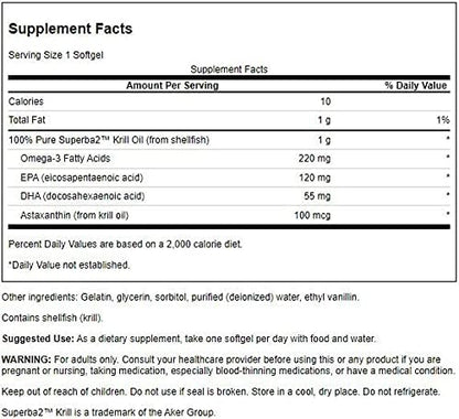 Swanson EFA Krill Oil-MAX STR 1 G 30 SGELS