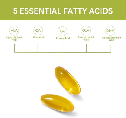 Youngevity Ultimate EFA - Organic Source of Essential Fatty Acids | Omega 3, 6, & 9 | Made from Borage, Flax & Fish Oil | 180 Count (Pack of 4)