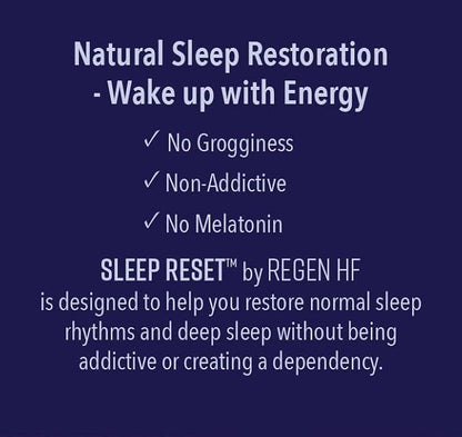 Regen HF Sleep Reset | Natural Sleep Aid Supplement | No Melatonin | Made in The USA