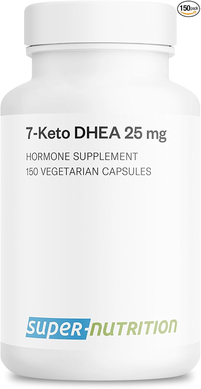 Supersmart - 7-Keto DHEA Supplement 25 mg - Natural DHEA Metabolite | Non-GMO & Gluten Free - 150 Vegetarian Capsules