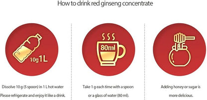 Gangwoninsam] Korean Red Ginseng Extract Gold 120g / 4.23 fl. oz – New Package Design, Contains 100% Pure Korean 6-Year-Old Red Ginseng Root Extract