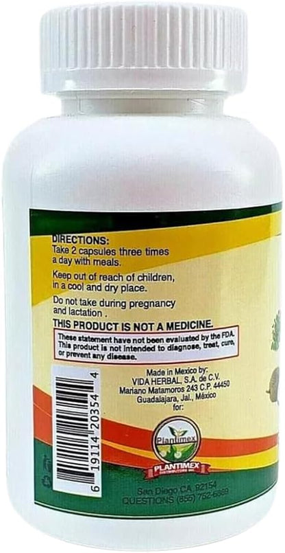 Moringa Guanabana Soursop Curcuma Turmeric 90 Capsules (500 mg) Powerful Blend of Natural Ingredients VIDA Herbal Dietary Supplement.