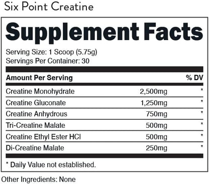 Bucked Up Six Point Creatine™ Six Types of Creatine - for Men and Women