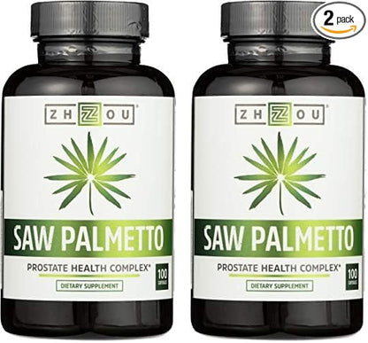 ZHOU Nutrition Saw Palmetto Prostate Health Complex, 100 CT (Pack of 2)