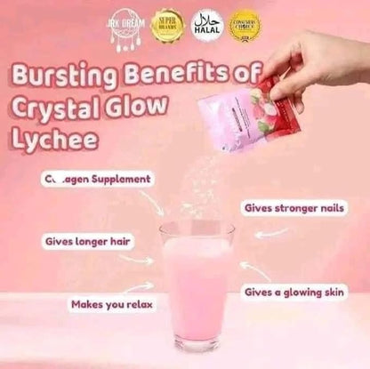 20 Sachets Crystal Glow Lychee Drink by JRK Dream