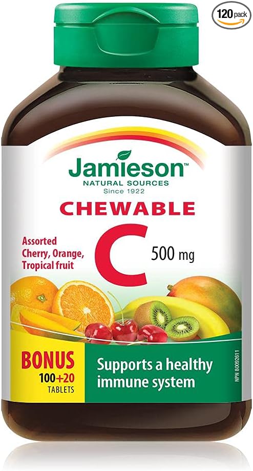 Jamieson Vitamin C Mixed Fruit 500mg 120 Tablets