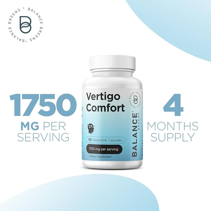 Balance Breens Vertigo Relief 1750mg + Zinc 50mg Supplement Combo