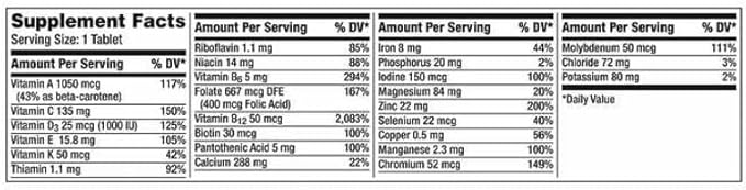 Centrum Silver Women 50 Plus Multivitamin, 275 Tablets+Bundled with nalkotsupliment Guide, Non-GMO & Gluten Free, Easy to Take Smooth Coating