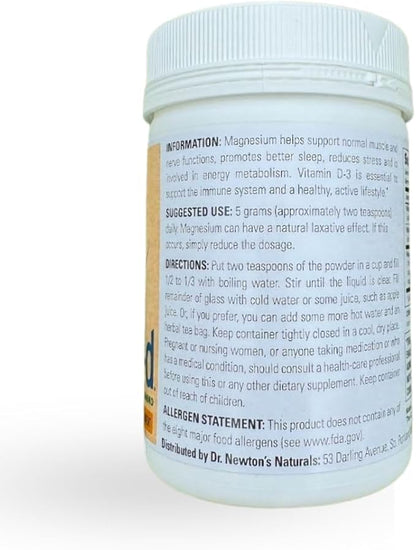 Dr. Newton’s Naturals Activmag-D Magnesium Drink Powder with Vitamin D 5 Ounce
