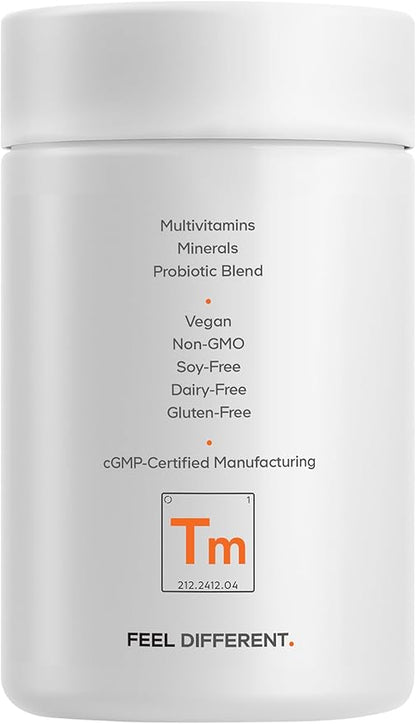 Codeage Teen Multivitamin - Vitamins A, C, D3, B6, B12, Folate, Zinc, Magnesium, Iron, Probiotics, Fermented Spinach - Multivitamins for Teenage Boys and Girls - Non-GMO, Gluten-Free - 30 Capsules