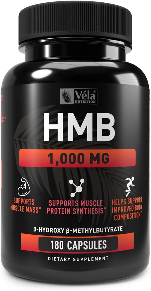 HMB (Hydroxymethylbutyrate) Capsules 1,000 mg | | B-Hydroxy & B-Methyburate | Supports Muscle Mass, Muscle Protein Synthesis* | Support Improved Body Composition |180 Capsules