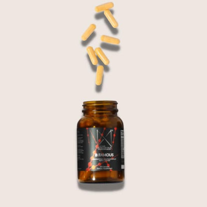 B Famous High Potency Multi B Vitamin Complex with L-5-MTHF for Nervous System and Digestive Health and Glowing Skin - 60 Capsules