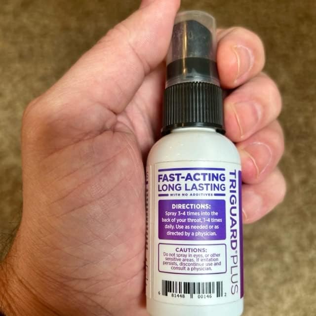 TriGuard Plus Throat Spray | Elderberry Extract, Olive Leaf Extract and Colloidal Silver Water 3-in-1 Immune Support Throat Spray | Powerful Immune System Booster | Great Taste, 2oz, Made in USA