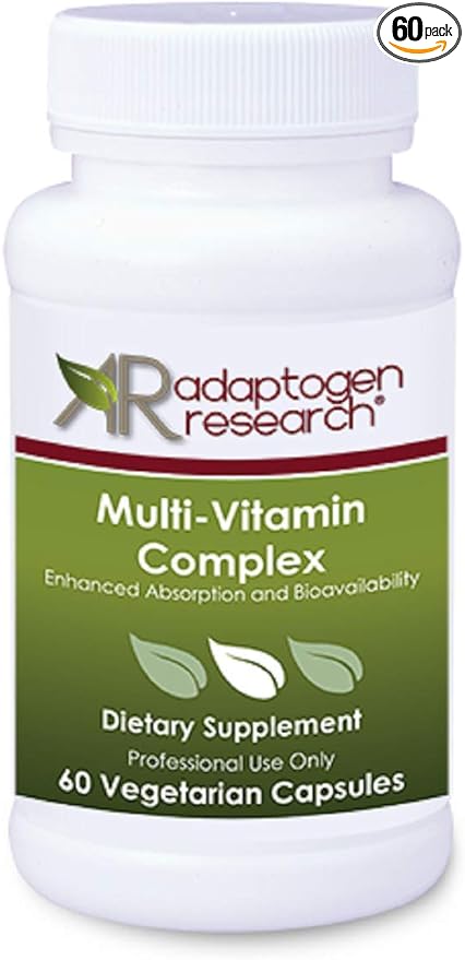 Multi-Vitamin Complex | Once Daily Multivitamin Supplement with Folate as Metafolin L-5-MTHF B12 as Methylcobalamin Vitamin A C D3 and more| Enhanced Absorption & Bioavailability | 60 Vegetarian Caps