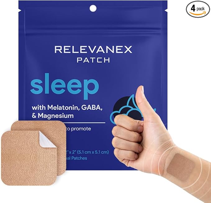 Sleep Transdermal Patches for Adults | Easy to Apply Extra Strength Sleep Patches for Men & Women | Refreshing & Long Lasting Night Comfort with All Natural Melatonin | GABA | Magnesium