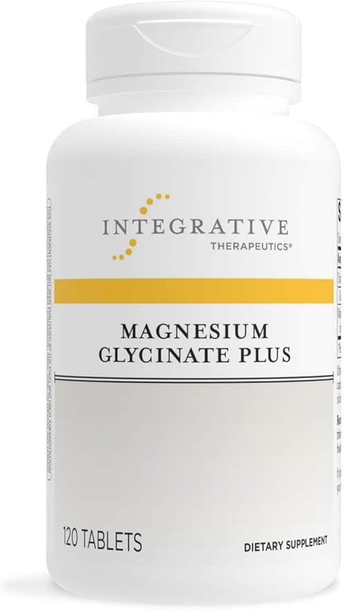 Integrative Therapeutics Magnesium Glycinate Plus - Brain Function Supplement for Women & Men* - Supports Cardiovascular & Nerve Function* - Vegan - 120 Tablets
