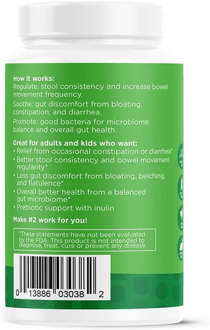 nbpure Poobiotics, Vegan Pre & Probiotics – Gut Health & Microbiome Balance Support for Men & Women – Supports IBS, Diarrhea, Constipation, Leaky Gut Relief – Lactobacillus & Bifidobacterium