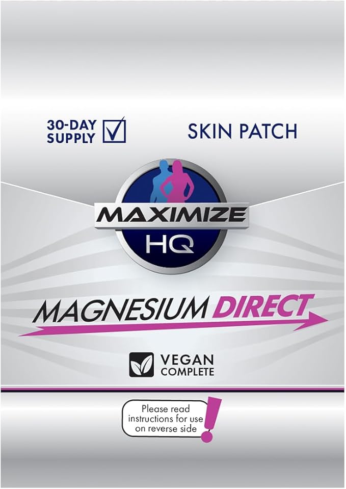 MAXIMIZE HQ Magnesium Patches - 8 Hour Time-Release - Gluten Free