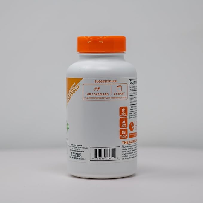 Curcumin Complex Supplement - Ultra Bioavailable High Absorption Turmeric Curcumin Supplement for Joint, Muscle & Brain Support - Patented Protisorb for Premium Absorption – 120 Capsules