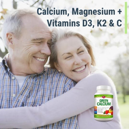 Olympian Labs Calcium Plus Magnesium, Formulated with Vitamin C, K2 & D3, 100 Tablets Supporting Healthy Bones & Teeth