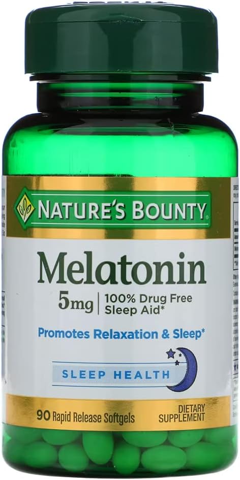 Nature's Bounty Super Strength Melatonin 5mg Softgels 90 ea