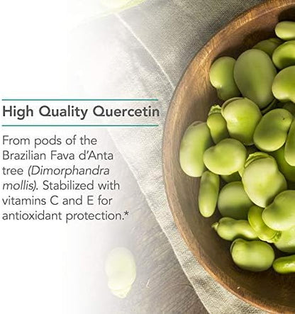 Nutricology Quercetin 300 Dietary Supplement - Immune Support, Stabilized with Antioxidants, Bioflavonoid, Mast Cell, Hypoallergenic, Delayed-Release, Vegetarian Capsules - 60 Count