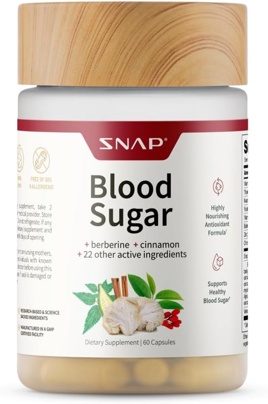 Snap Supplements Blood Sugar Blend, 60 Count