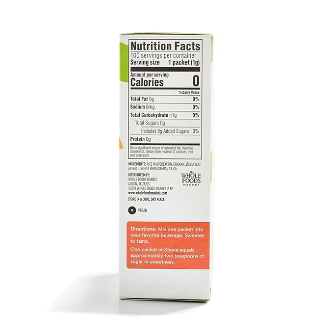 365 by Whole Foods Market, Stevia Packets, 100 Count