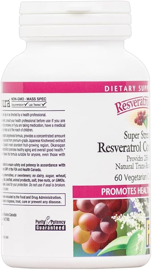 ResveratrolRich by Natural Factors, Super Strength Resveratrol Concentrate, Promotes Healthy Aging, 60 capsules (60 servings)