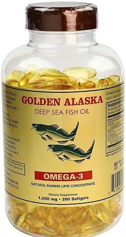 Nu Health Alaska Deep Sea Omega-3 Fish Oil 1000 Mg EPA & DHA (200 Softgels) - 4 Bottles