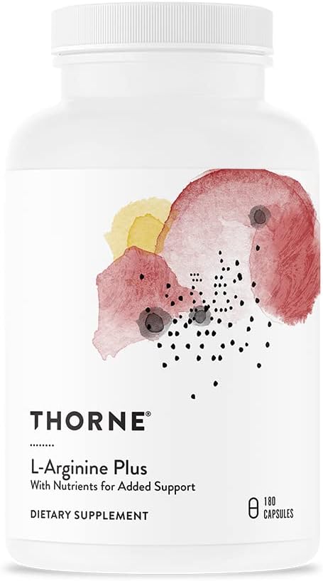 THORNE L-Arginine Plus (Formerly Perfusia Plus) - Sustained-Release Cofactors to Support Heart Function, Nitric Oxide Production & Optimal Blood Flow* - 180 Capsules