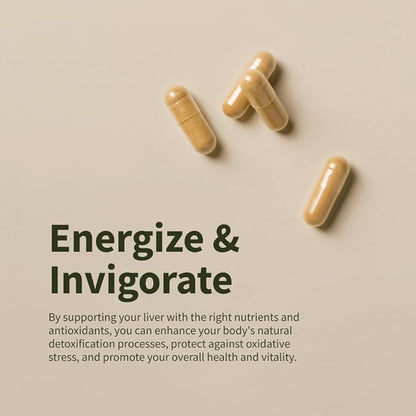 Snap Supplements Liver & Detox Support Supplement with Milk Thistle and Dandelion Leaf Extract, Vitamins, Herbs and Antioxidants Supplement for Liver Support and Digestive Health, 60 Capsules