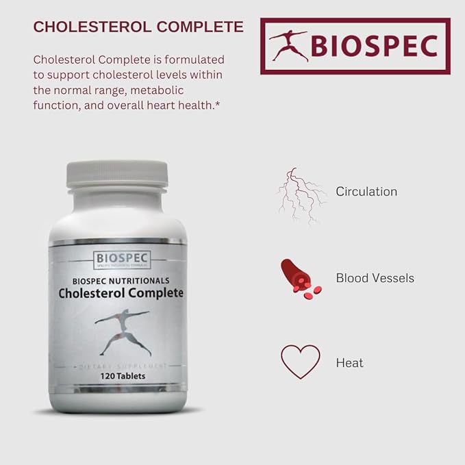 Cholesterol Complete - Natural Cholesterol Support for Cardiovascular and Heart Health* - Red Yeast Rice, CO-Q-10, Hawthorn, Magnesium (240 Tablets)