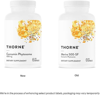 THORNE Curcumin Phytosome 1000 mg (Meriva) - Clinically Studied, High Absorption - Supports Health in Joints, Muscles, GI Tract, Liver, and Brain* - 120 Capsules - 60 Servings