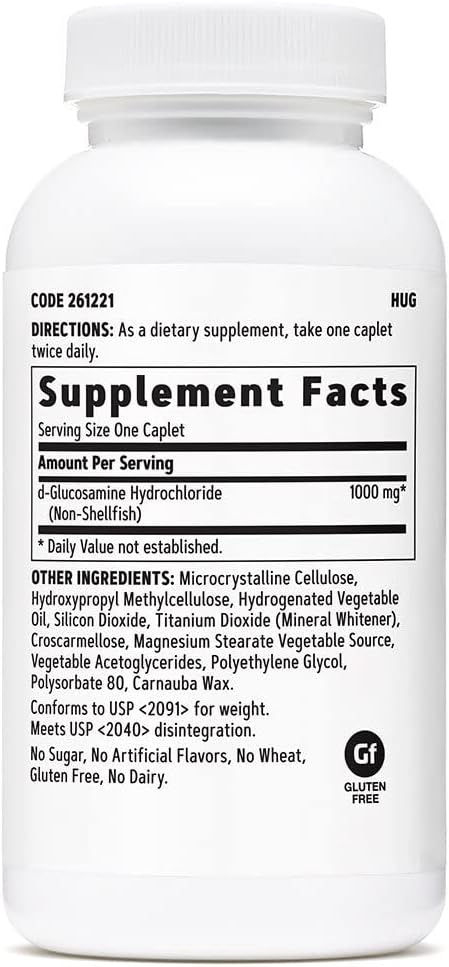 GNC Glucosamine 1000mg Supplement, Supports Healthy Joint Function, Promotes Joint Flexibility, 45 Servings