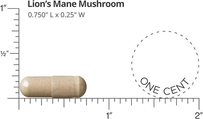DOCTORS' PREFERRED Lions Mane Mushroom Supplement - 1,000 mg/Serving, 60 Vegan Capsules for Brain Health and Overall Daily Wellness. (30-Day Supply)