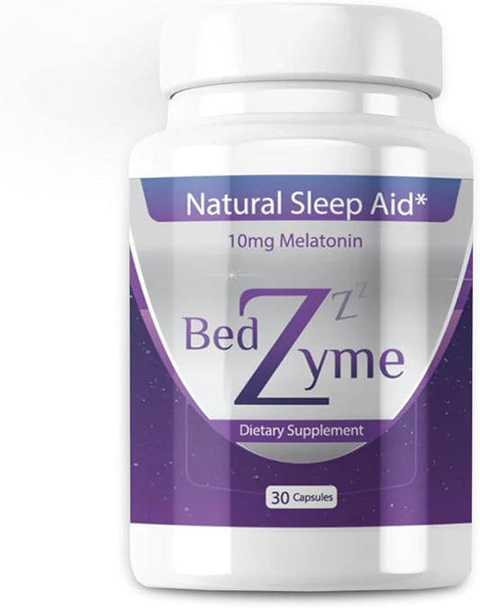 Sleep Aid Supports Natural Sleep & Relaxation – 30 Capsules Sleep Supplement to Help with Calmness & Rest – 10mg Melatonin & REM Enzyme Delivery System (Serving Size: 2 Capsules)