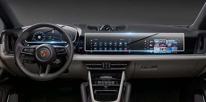 DDautoman Screen Protector For Porsche Cayenne 2024,Anti Scratch Shock Resistant,Protect Cayenne Instrument Cluster Central Display and Front Passenger Display, clear