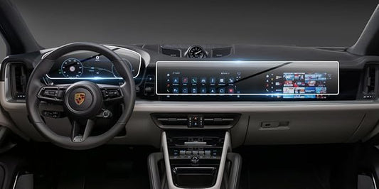 DDautoman Screen Protector For Porsche Cayenne 2024,Anti Scratch Shock Resistant,Protect Cayenne Instrument Cluster Central Display and Front Passenger Display, clear