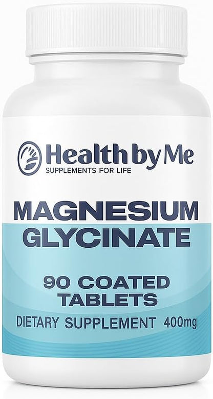 Magnesium Glycinate 400mg – High Absorption Magnesium Supplement for Muscle Relaxation & Sleep Support – 90 Gel Capsules, Organic Magnesium for Overall Wellness
