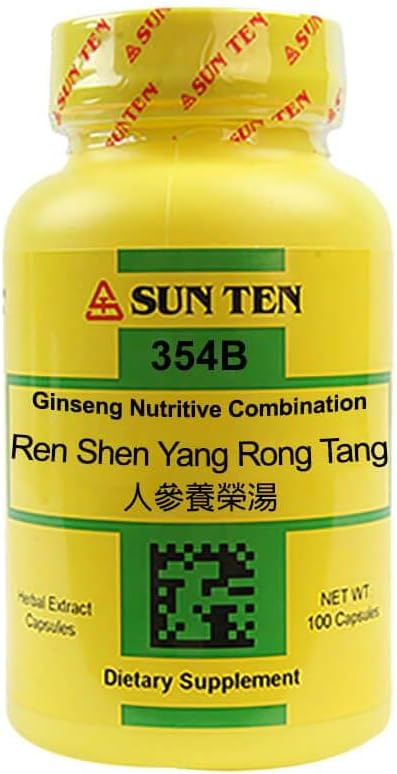 Sun Ten - Ginseng Nutritive Combination Capsules / Ren Shen Yang Rong Tang / 人參養榮湯